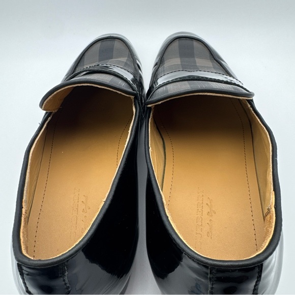 Burberry Men\'s Dress Loafers Black Check Pattern Size 43 main image 16